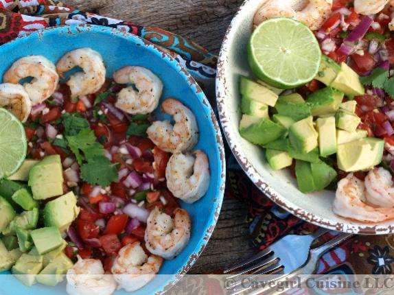 Guacamole Maria with Grilled Shrimp